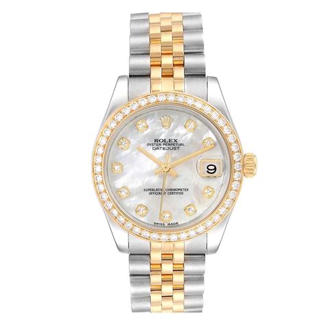 rolex datejust 26mm mother of pearl|rolex datejust 36mm diamond bezel.